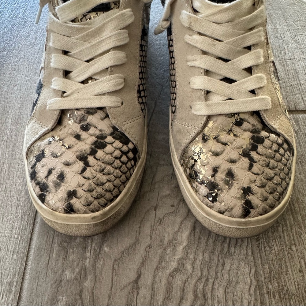 Steve Madden Snake Print Sneakers - Picture 3 of 10